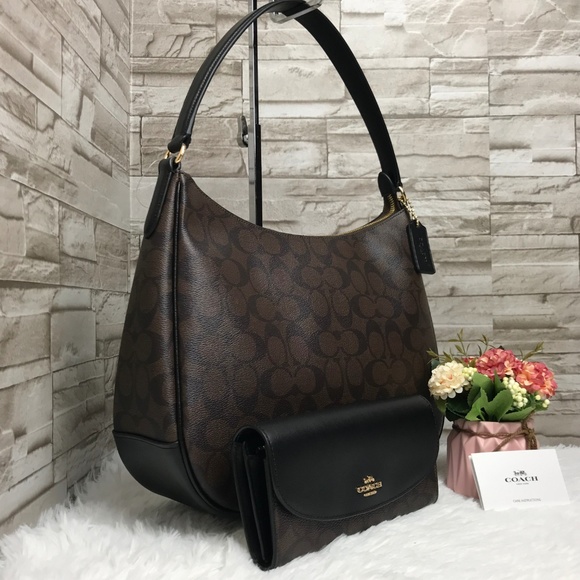 👜COACH SET🌺NWOT ZIP SHOULDER BAG&WALLET - Picture 3 of 8